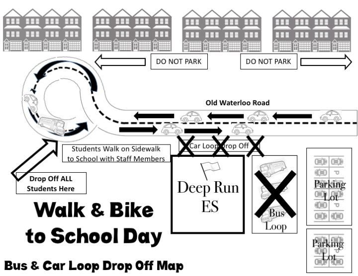 Car Loop/Bus Loop for Walk to School Day